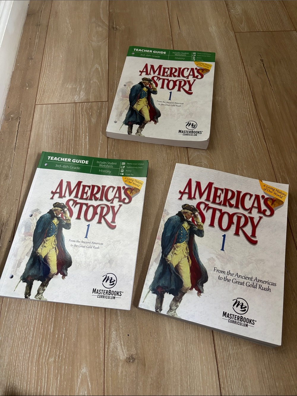 America's Story 1 - Masterbooks History Curriculum Teacher and Student Books
